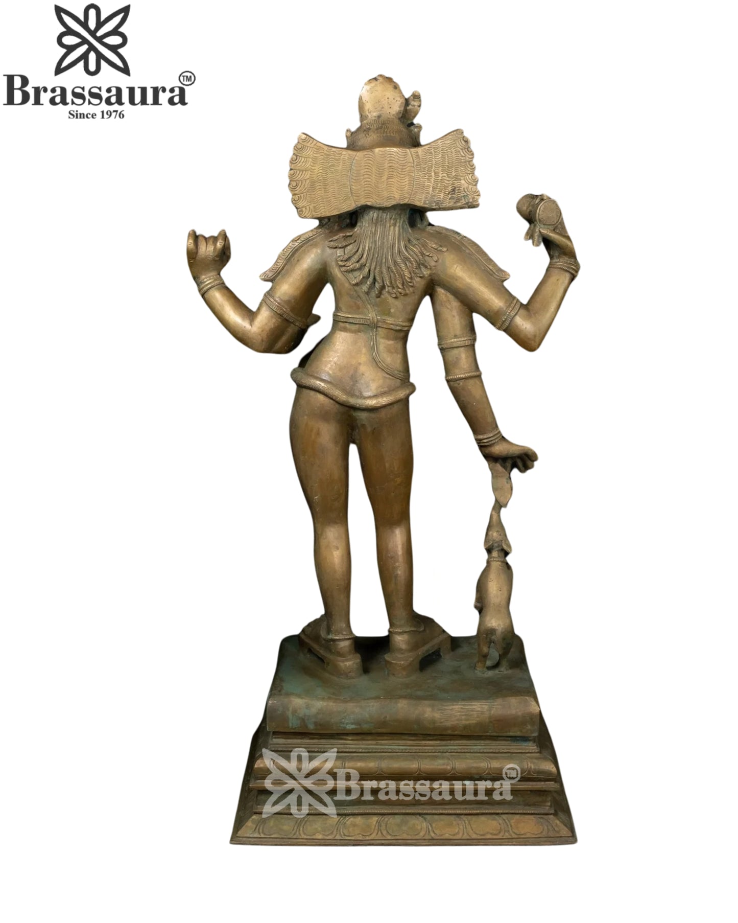 Bronze Antique Lord Bhikshatana Shiva Statue Weight 37 Kg And Height 30 Inch