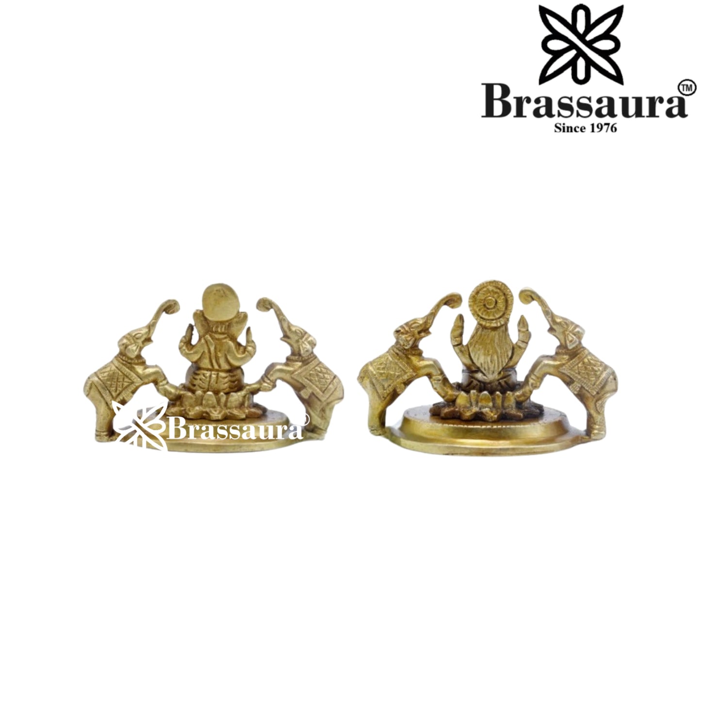 Brass Classic Lakshmi Ganesh Weight 0.6 Kg & Height 2.5 Inch