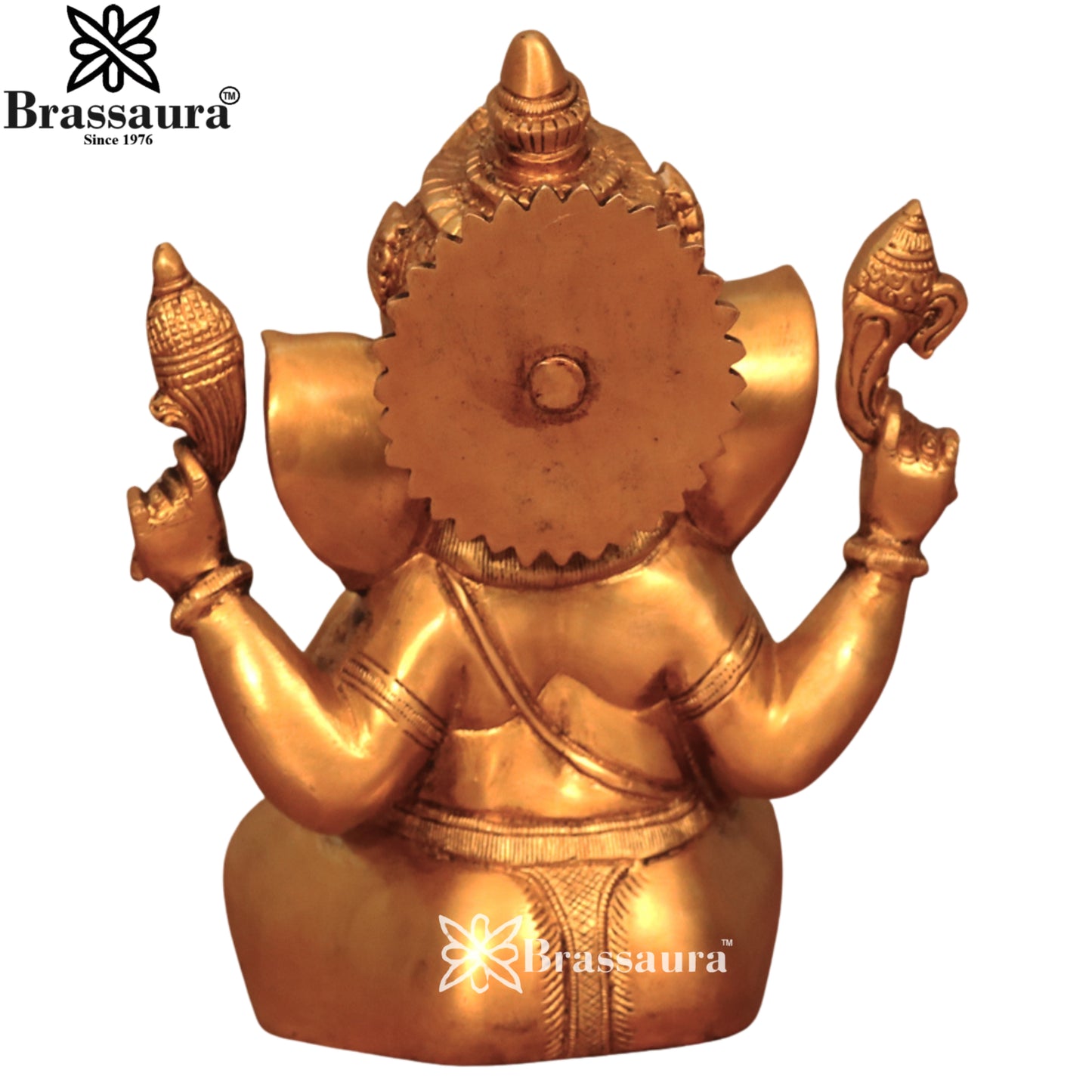 Brass Ganesha Statue Weight 4.2 Kg & Height 9 Inch