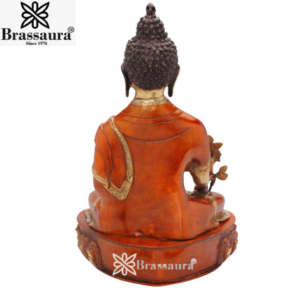 Brass Classic Buddha Weight 9.6 Kg & Height 18 Inch