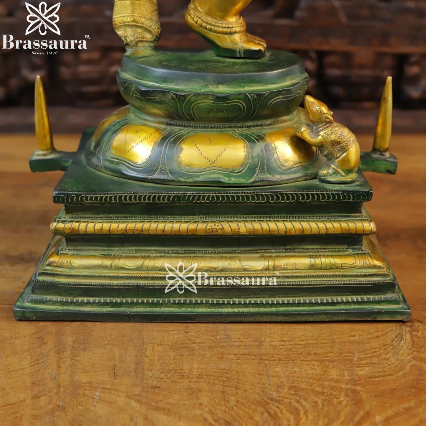 Brass Dancing Ganesha Weight 35.2 Kg & Height 30 Inch
