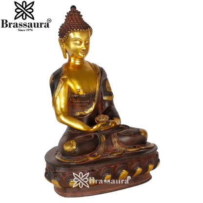 Brass Elegant Buddha Weight 11 kg & Height 17 Inch