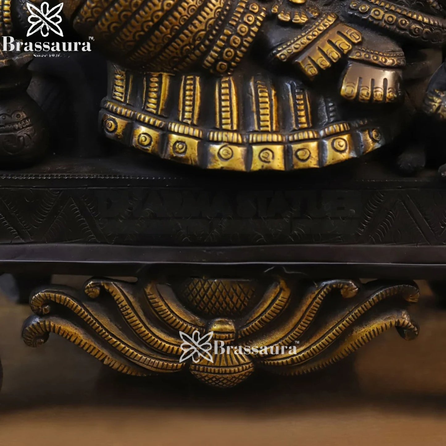 Brass Turban Ganesha Weight 13.3 Kg & Height 16.5 Inch