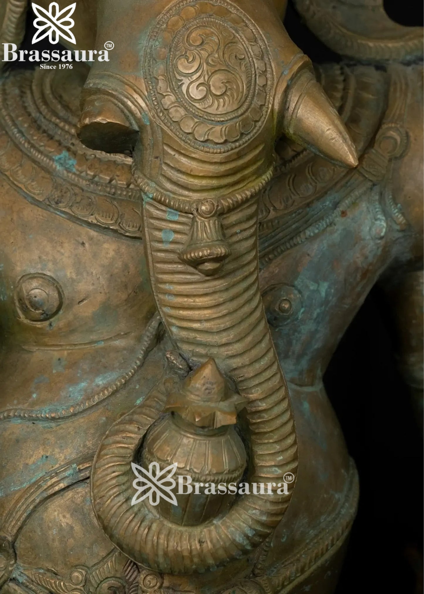 Bronze Dancing Ganesha Statue Weight 61 Kg And Height 34 Inch
