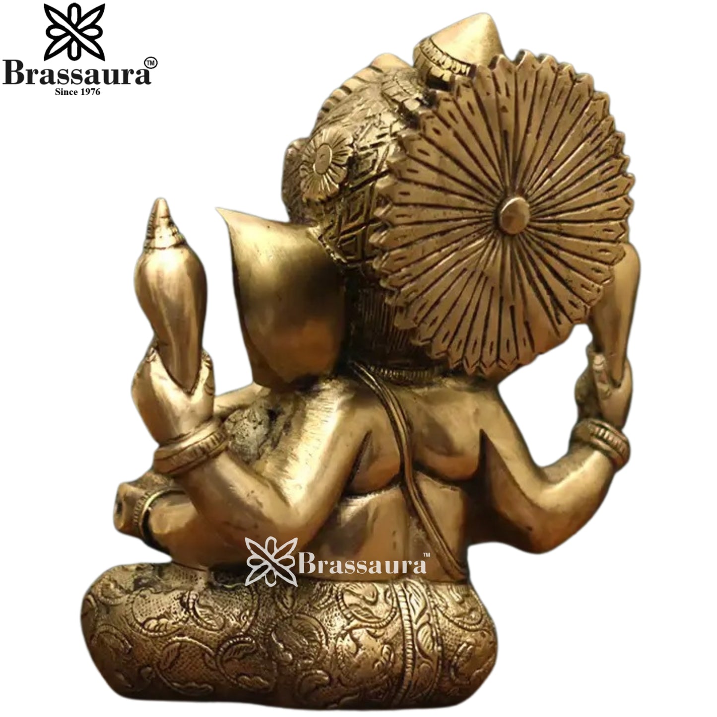 Brass Ganesha Statue Weight 4 Kg And Height 8.5 Inch
