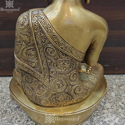 Brass Blessing Antique Buddha Weight 22 kg & Height 22 Inch