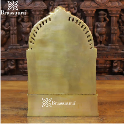 Brass Ring Ganesha Weight 19.32 Kg & Height 18.5 Inch