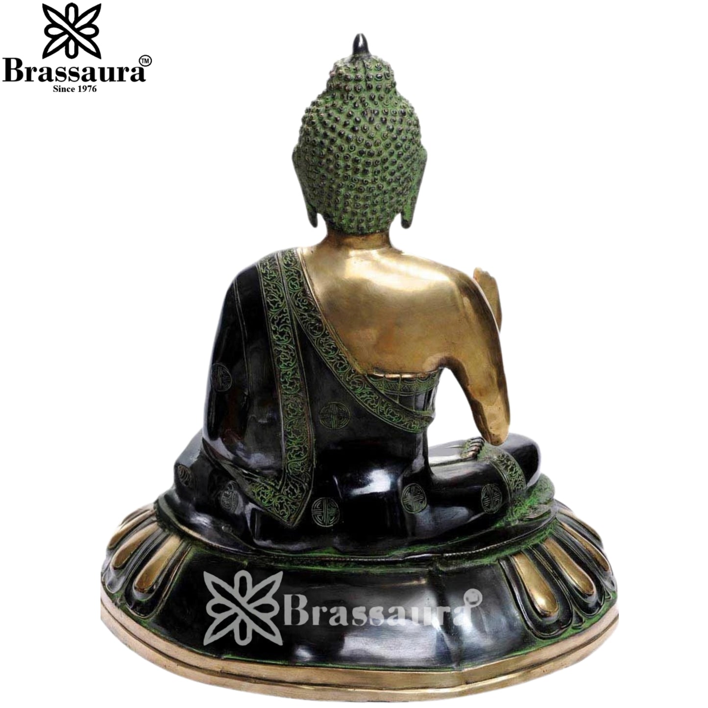 Brass Classic Buddha Weight 33 Kg & Height 28 Inch