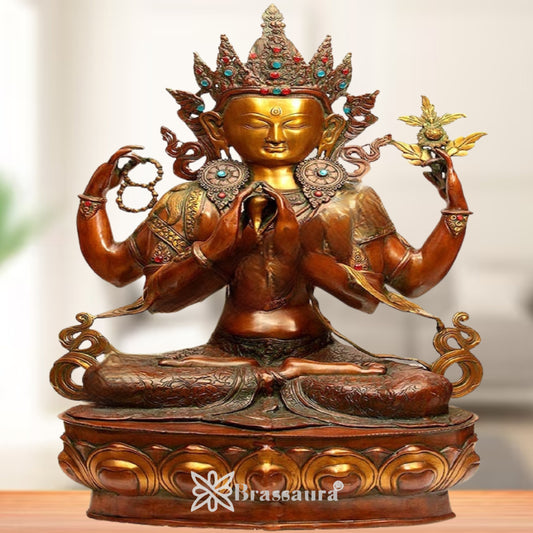 Brass Artistic Tara Weight 49 Kg & Height 38 Inch