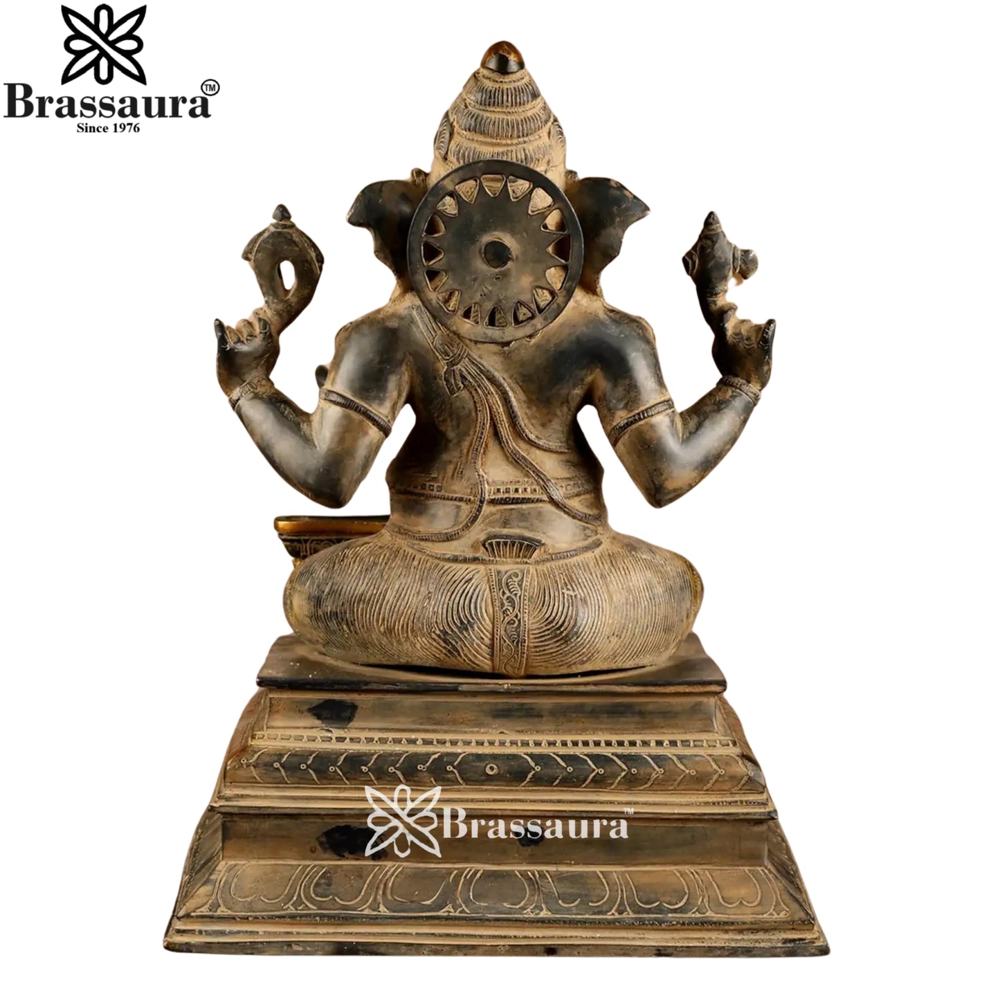 Brass Ganesha & Shivling Weight 10.5 Kg & Height 14.5 Inch