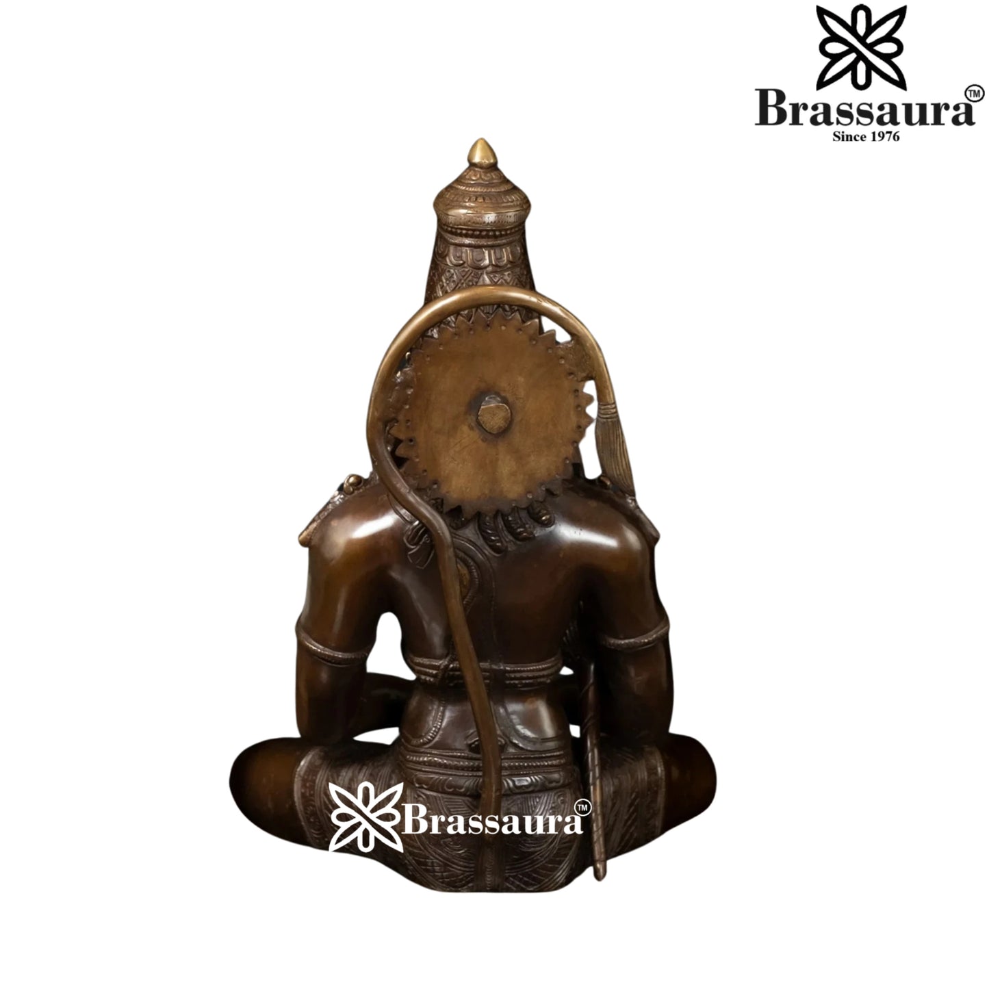 Brass Hanuman Statue Weight 8.2 Kg And Height 13 Inch