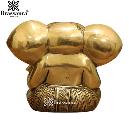 Brass Ganesha Statue Weight 1.5 Kg And Height 5 Inch