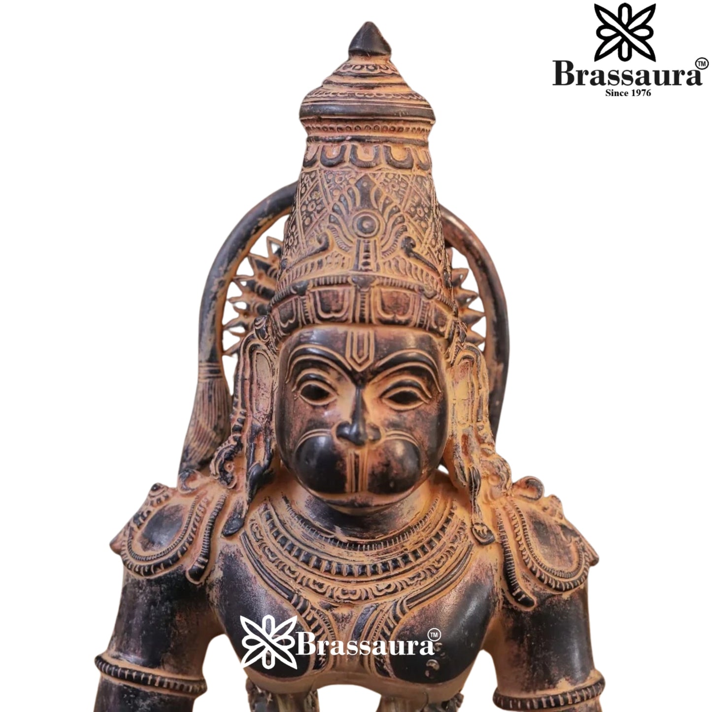 Brass Hanuman Statue Weight 12 Kg And Height 16 Inch