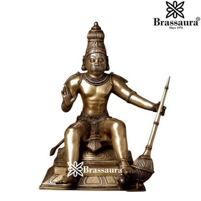 Brass Hanuman Statue Weight 28 Kg And Height 23 Inch