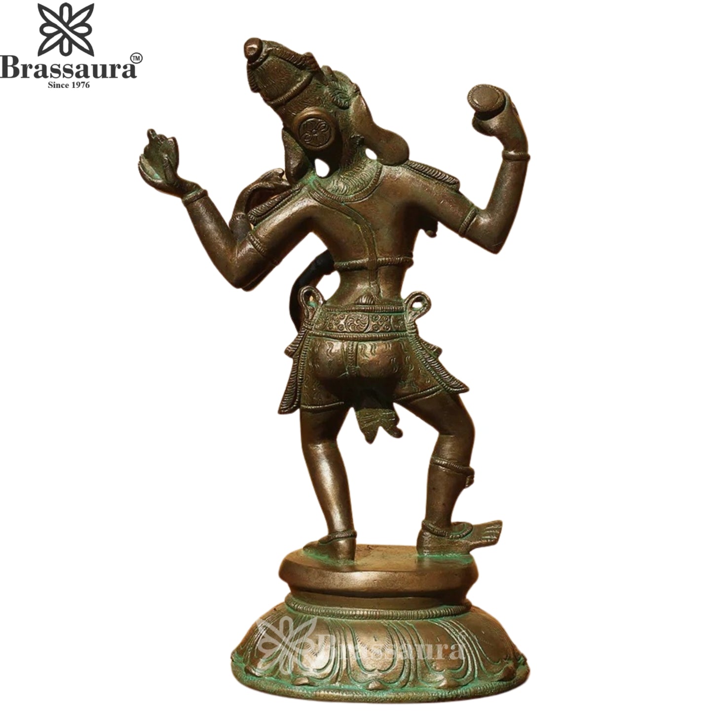 Brass Lord Shiva Tandav Statue Weight 3 Kg And Height 11 Inch