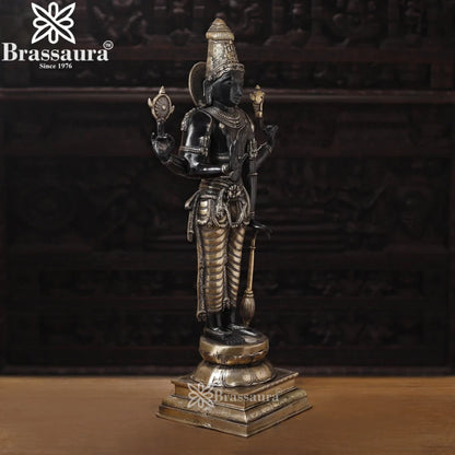 Brass Vishnu Statue Weight 27.03 Kg And Height 37 Inch