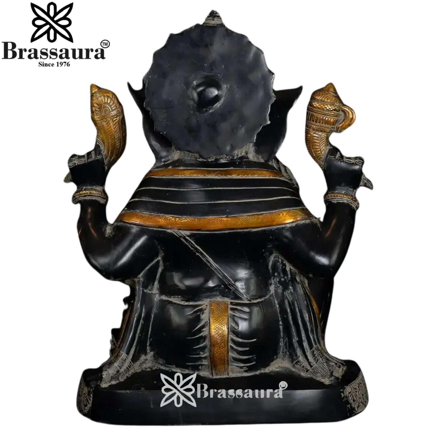 Brass Ganesha Statue Weight 24 Kg And Height 20.5 Inch