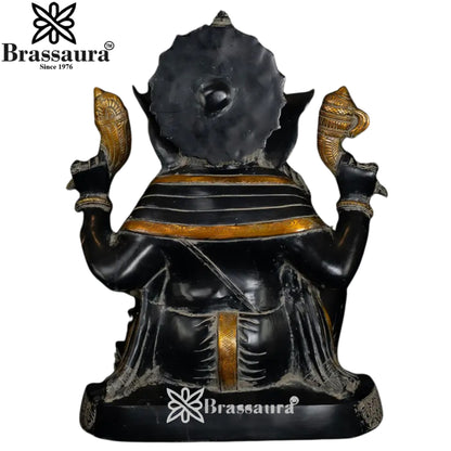 Brass Ganesha Statue Weight 24 Kg And Height 20.5 Inch
