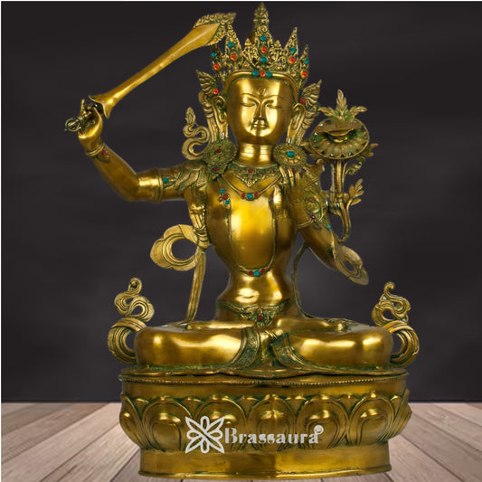 Brass Classic Tara Weight 48 Kg & Height 38.4 Inch