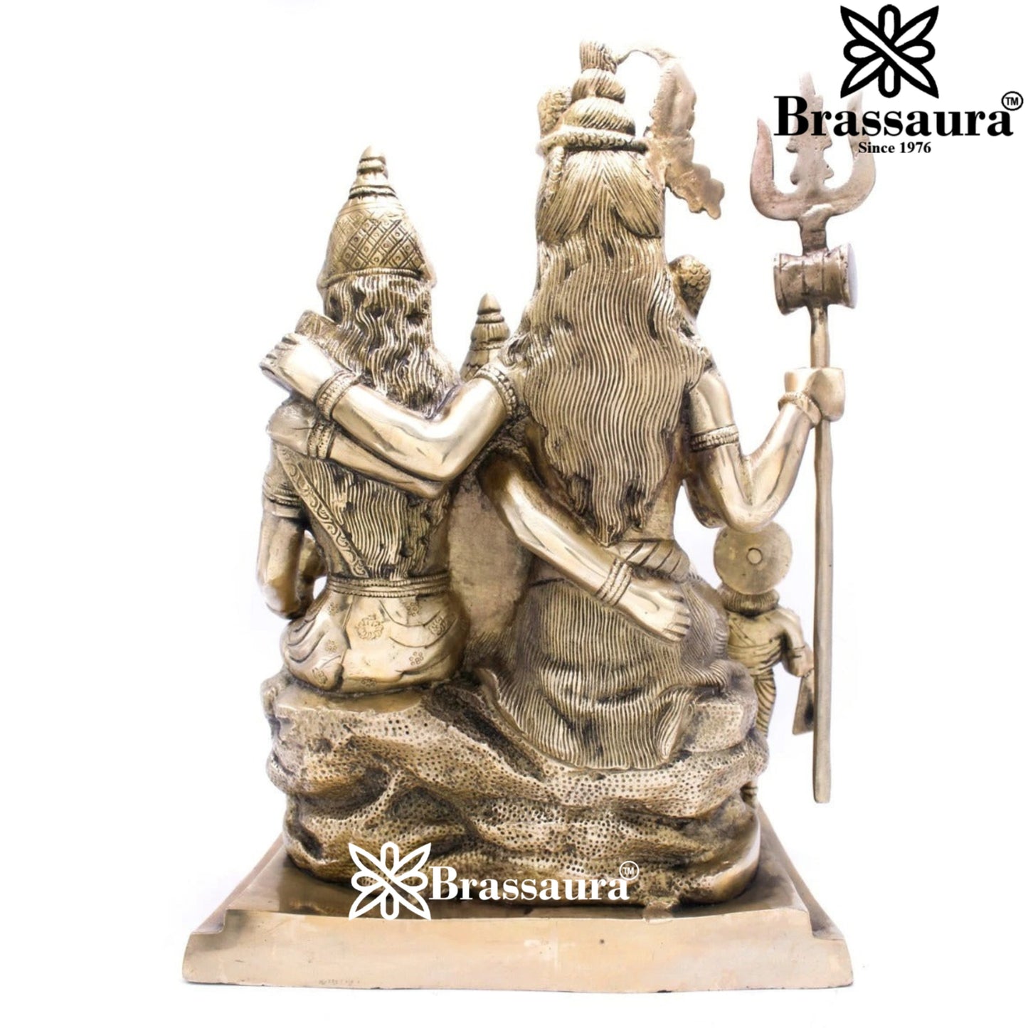 Brass Classic Shiv Family  Weight 14 Kg & Height 15 Inch