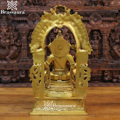 Brass Ring Ganesha Weight 24.42 Kg & Height 24 Inch
