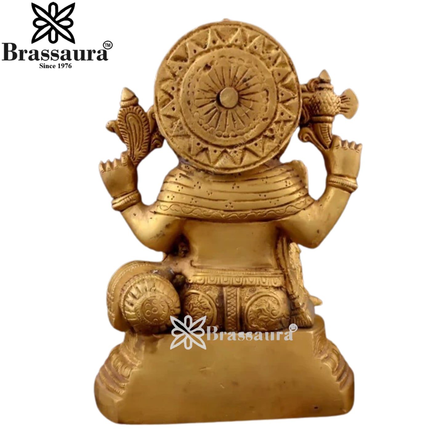 Brass Ganesha Statue Weight 1.31 Kg And Height 4.3 Inch