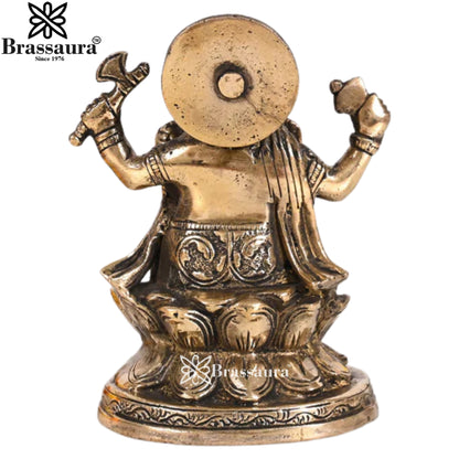 Brass Ganesha Statue Weight 1 Kg & Height 4.5 Inch