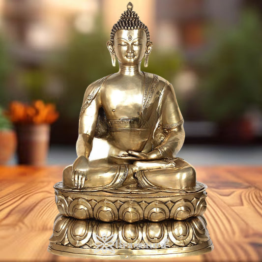 Brass Artistic Buddha Weight 50 Kg & Height 38 inch