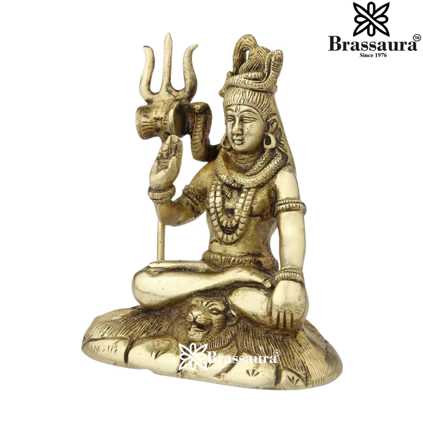 Brass Antique Shiva Weight 1.4 Kg & Height 6 Inch