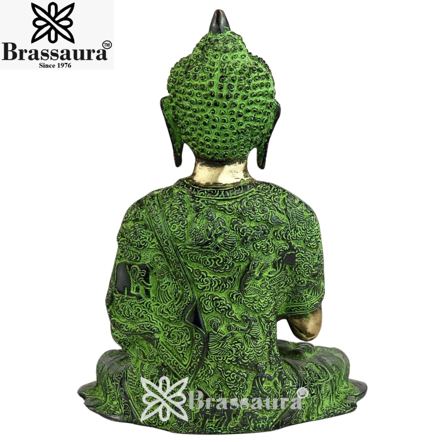 Brass Vintage Buddha Weight 4.5 Kg & Height 11 Inch