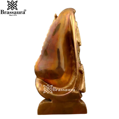Brass Ganesha Weight 3.73 Kg & Height 11 Inch
