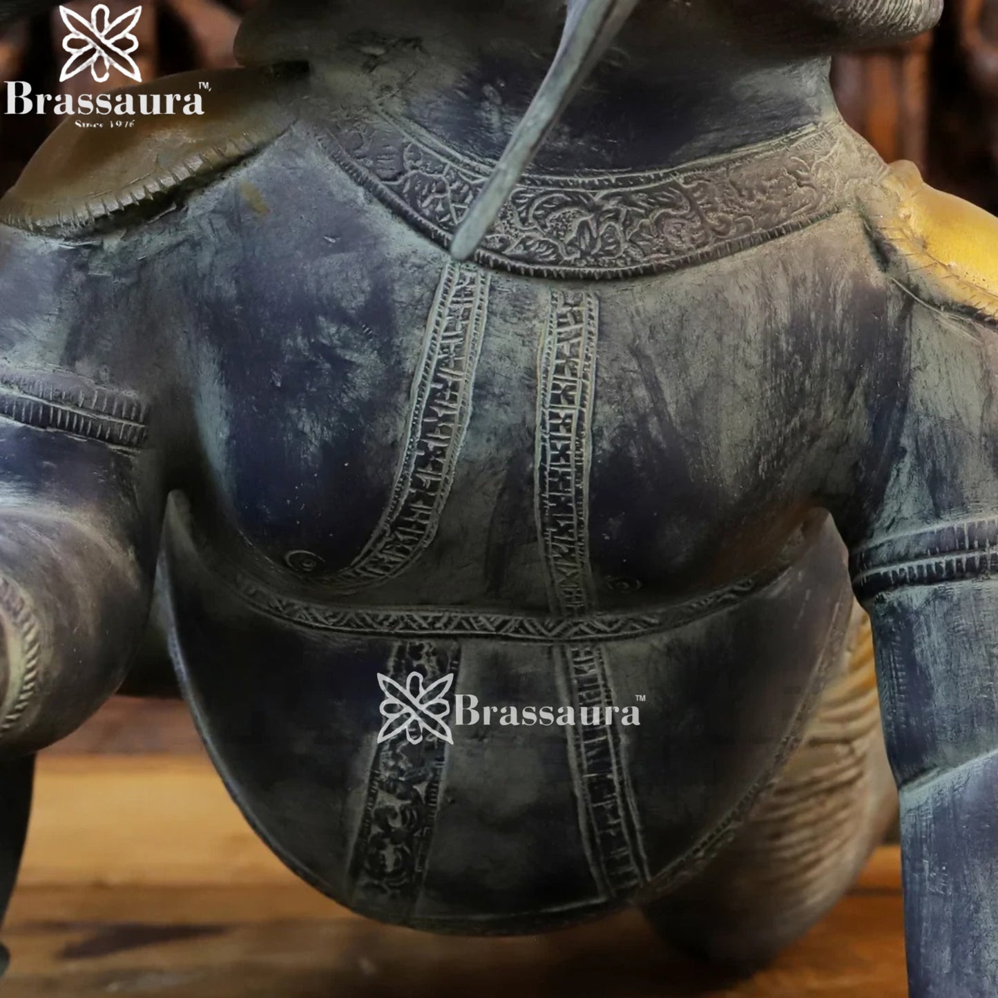 Brass Bal Ganesha Weight 22.6 Kg & Height 22.5 Inch