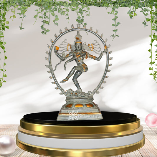 Brass Vintage Dancing Natraj Statue Weight 23 Kg And Height 30 Inch