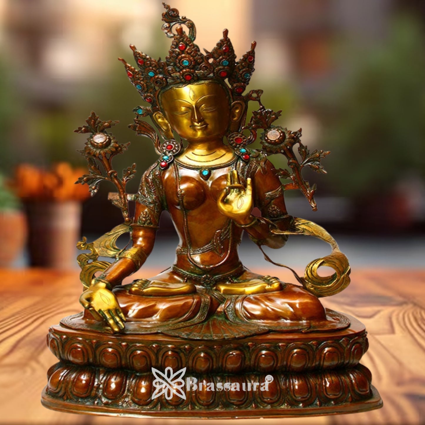 Brass Classic Tara Weight 34 Kg & Height 34 Inch