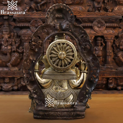 Brass Ganesha Weight 28.78 Kg & Height 23.5 Inch