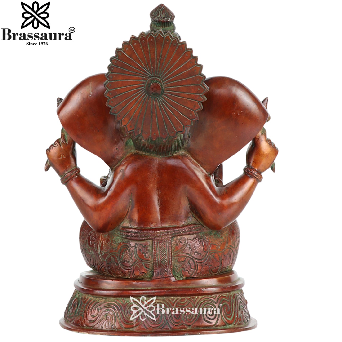 Brass Ganesha Statue Weight 6.5 Kg & Height 10 Inch