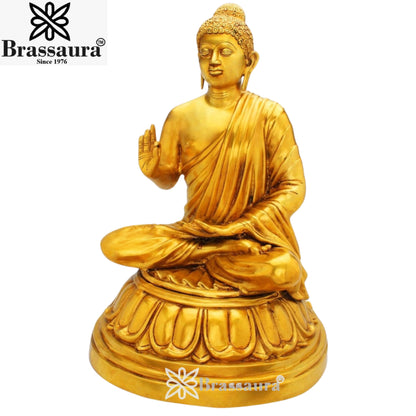 Brass Vintage Buddha Weight 15.6 Kg & Height 22 Inch