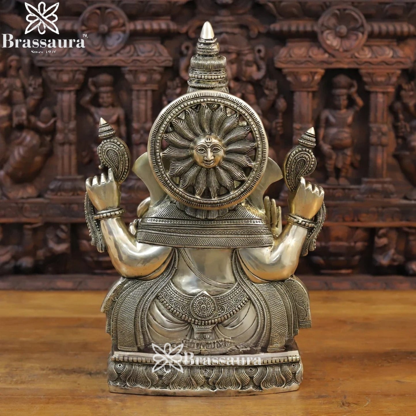 Brass Ganesha Weight 22.26 Kg & Height 20 Inch
