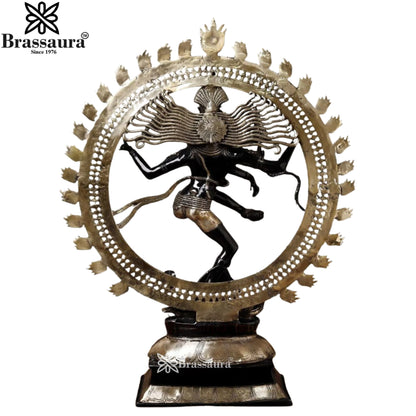Brass Classic Dancing Natraj Statue Weight 37.5 Kg And Height 30 Inch