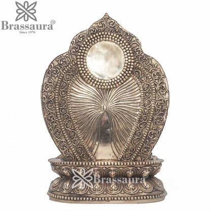 Brass Blessing Buddha Weight 4.7 kg & Height 10.5 Inch
