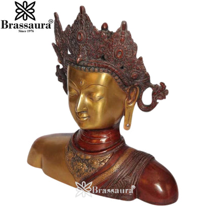 Brass Artistic Tara Weight 11 Kg & Height 15  Inch