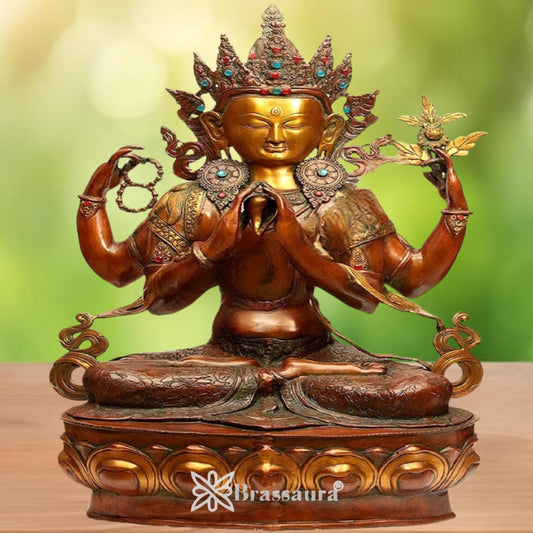 Brass Tara Weight 48 Kg & Height 38 Inch