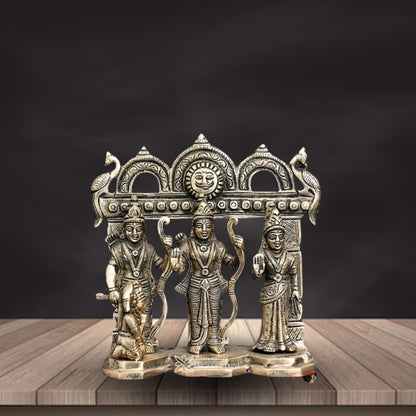 Brass Ram Darbar Statue Weight 2.07 Kg And Height 7.7 Inch