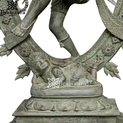 Bronze Dancing Natraj Statue Weight 6.3 Kg And Height 27.5 Inch