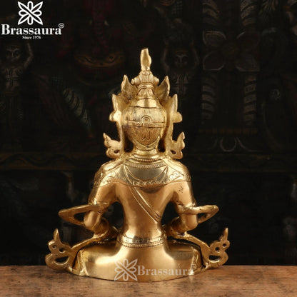 Brass Royal Golden Setting Tara Weight 2.9 kg & Height 10 Inch