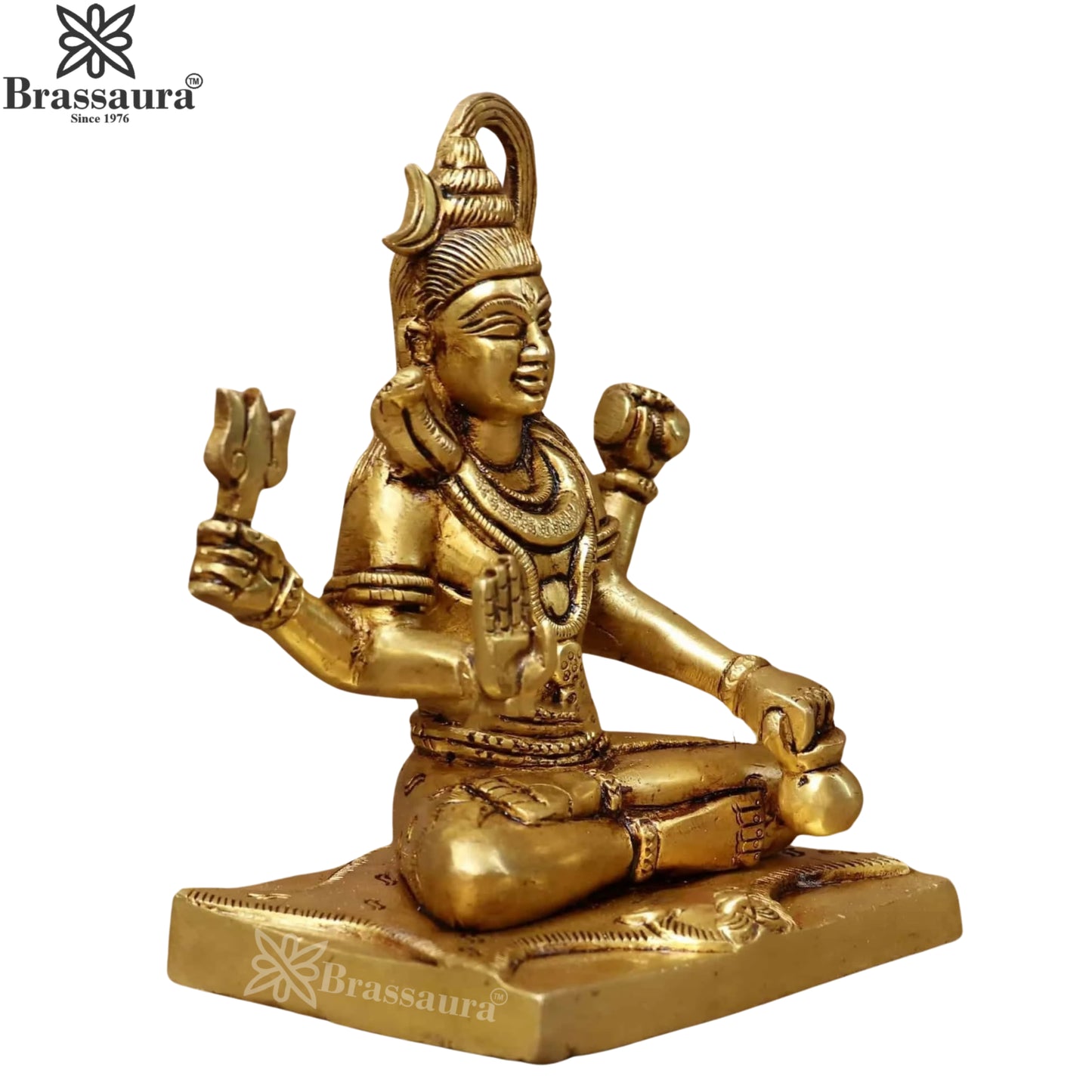 Brass Superfine Lord Shiva Statue Weight 2 Kg And Height 6 Inch