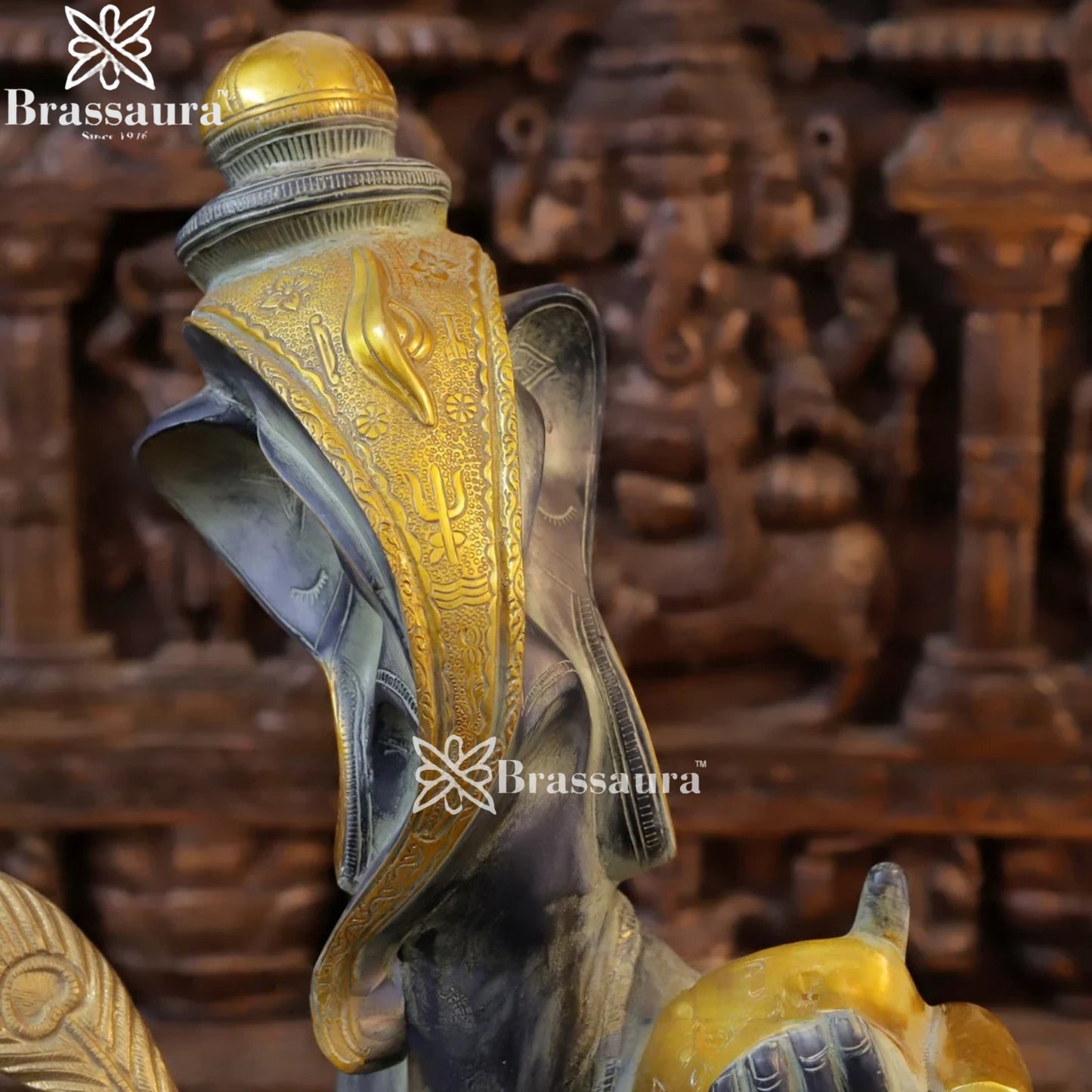 Brass Modern Ganesha Weight 14.1 Kg & Height 22 Inch