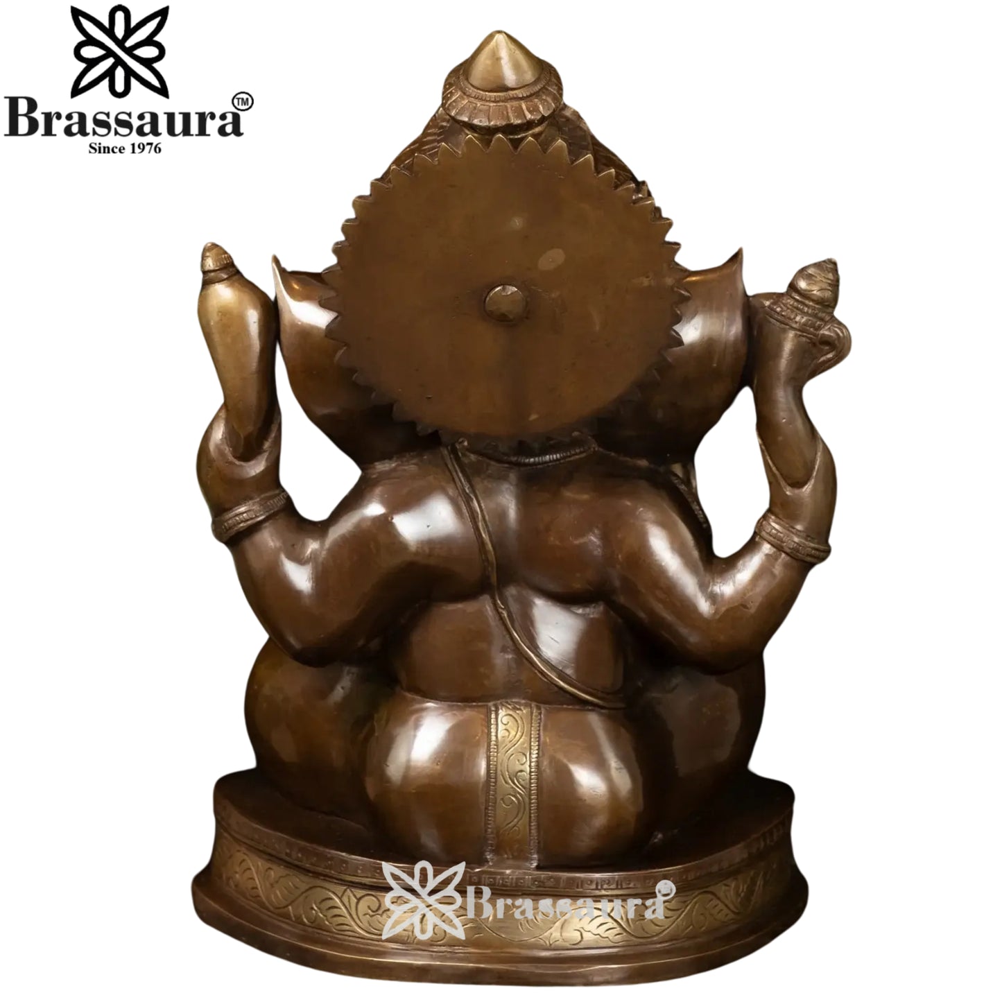 Brass Ganesha Statue Weight 11.5 Kg And Height 14 Inch