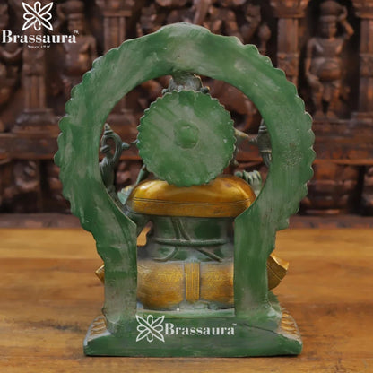 Brass Ring Ganesha Weight 14 Kg & Height 16 Inch