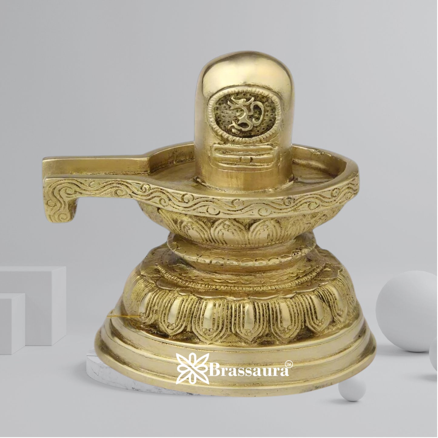 Brass Antique Shivling Weight 2 Kg & Height 7 Inch